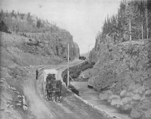 Eingang zum Yellowstone Park von Unbekannt