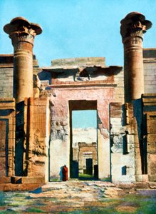 Eingang zum Tempel von Medinet Habu, Ägypten von Unbekannt