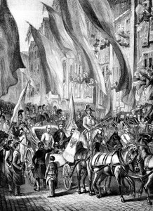Einzug von Erzherzog Johann von Österreich in Frankfurt am 11. Juli 1848, 1848