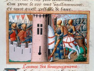 Einzug der Burgunder in Paris, Mai 1418, 1484 von Unbekannt