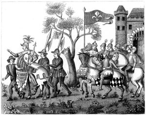 Einzug des Königs von Epinette, 16. Jahrhundert 1849