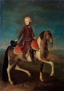 Reiterporträt der Kaiserin Maria Theresia von Österreich 1717-1780, 18. Jahrhundert von Unbekannt