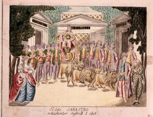 Es lebe Sarastro. Die Premiere der Zauberflöte von Mozart, 1790er Jahre von Unbekannt