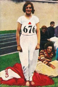 Ethel Catherwood aus Kanada, Weltmeisterin im Hochsprung, 1928