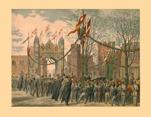 Eton School und der Jungenbogen, 1863