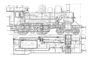 Beispiel für technische Zeichnung, 1901