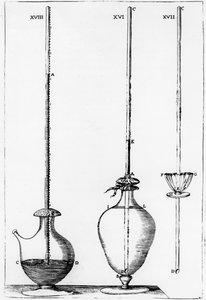 Experimentelle Barometer der Accademia dell Cimento, Florenz, Italien, 1691