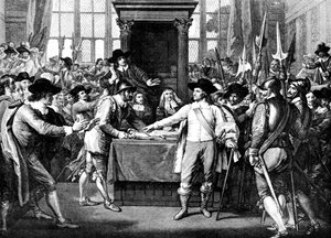 Vertreibung von Mitgliedern durch Cromwell, 1653, 18. Jahrhundert