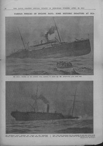 Berühmte Wracks vergangener Tage: Einige historische Katastrophen auf See, 20. April 1912 von Unbekannt
