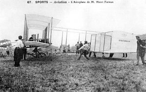 Farman-Doppeldecker Nr. 1, ca. 1912 von Unbekannt