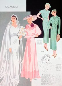 Modeillustration, 1935 von Unbekannt