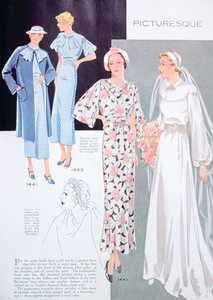 Modeillustration, 1935 von Unbekannt