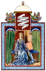Weibliche Tracht, 1135-1154 von Unbekannt
