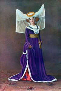 Weibliche Kleidung aus der Zeit Heinrichs VI., 1910