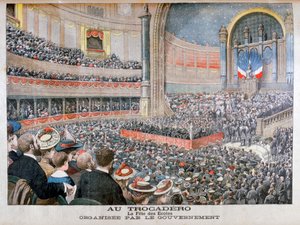 Fest der Staatsschulen, organisiert von der Regierung im Trocadero in Paris, 1904 von Unbekannt