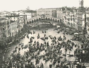 Festtag am Canal Grande, Venedig, Italien, 1895
