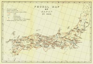 Feudalkarte von Japan im Jahr 1615, 1903 von Unbekannt