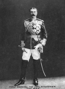 Feldmarschall, der Earl Kitchener, frühes 20. Jahrhundert