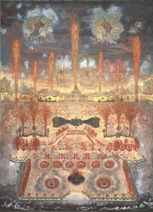 Feuerwerk und Beleuchtung am 16. Juni 1744 in Moskau, Mitte des 18. Jahrhunderts