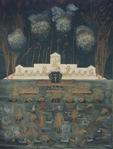 Feuerwerk und Beleuchtung anlässlich des Vertrags von Abo am 15. September 1743 von Unbekannt