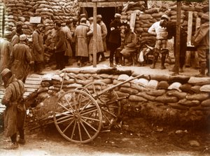 Erste-Hilfe-Posten, Ablain-Saint-Nazaire, Nordfrankreich, um 1914-1918 von Unbekannt