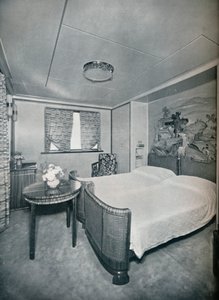 Erste Klasse Kabine de Luxe an Bord der Victoria, 1931