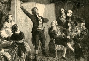 Erstes Singen der Marseillaise durch Rouget De Lisle, 1792, 1890 von Unbekannt