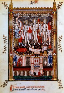 Geißelung von St. Denis, St. Rustic und St. Eleutherius, 1317 von Unbekannt