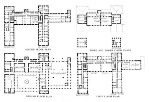 Grundrisse, Bundesgebäude, Honolulu, Hawaii, 1924