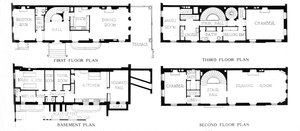 Grundrisse, Haus von Mrs. WK Vanderbilt, New York City, 1924 von Unbekannt
