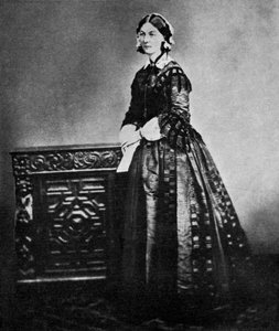 Florence Nightingale, englische Krankenschwester und Krankenhausreformerin, 1855