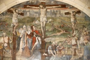 Abtei Fontevraud, Kapitelsaal: Auferstehung gemalt von Thomas Pot um 1563, Fontevraud, Frankreich von Unbekannt