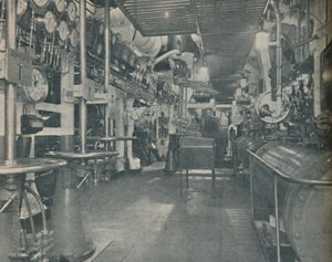 Vorderer Maschinenraum der Empress of Britain mit Steuerplattform, 1936
