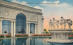 Brunnen im National Casino, Havanna, Kuba, ca. 1910