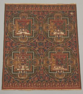 Vier Mandalas des Guhyasamaja-Zyklus, 16. Jahrhundert