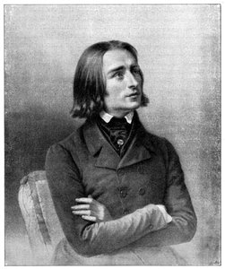 Franz Liszt, ungarischer Virtuose und Komponist des 19. Jahrhunderts von Unbekannt