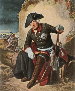 Friedrich der Große nach der Schlacht von Kolín, 18. Juni 1757, 1936