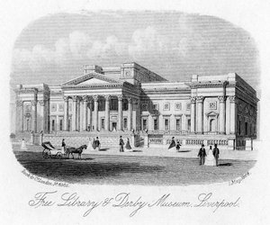 Freie Bibliothek und Derby Museum, Liverpool, 1. Mai 1864