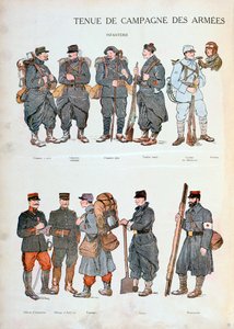 Französische Armeeuniformen, Erster Weltkrieg, 1914