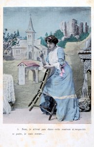 Französische Postkarte, um 1900