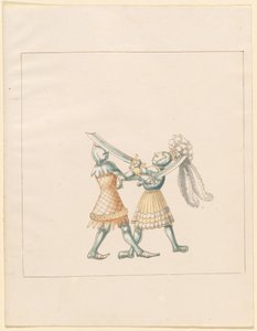 Freydal, Das Buch der Turniere und Turniere von Kaiser Maximilian I: Kämpfe...Tafel 154