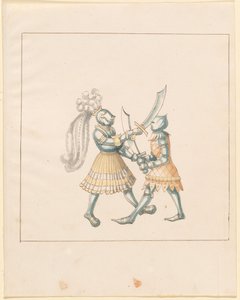 Freydal, Das Buch der Turniere und Turniere von Kaiser Maximilian I.: Kämpfe...Tafel 153, ca. 1515