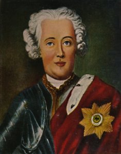 Friedrich der Große 1712-1786 als Kronprinz. - Gemälde von Pesne, 1934 von Unbekannt
