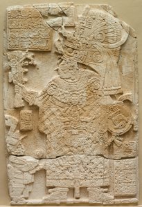 Vorderseite einer Stela freistehender Stein mit Relief, 692 von Unbekannt