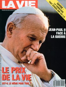 Titelseite von La Vie, Februar 1991 von Unbekannt
