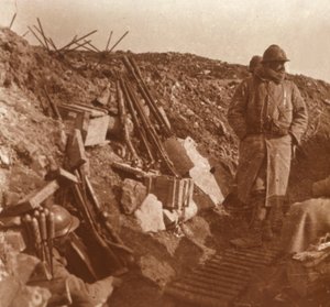 Frontlinie, Vauquois, Nordfrankreich, ca. 1914-1918
