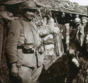 Frontlinie bei Berry-au-Bac, Nordfrankreich, ca. 1914-1918 von Unbekannt