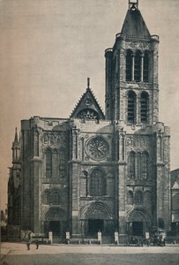 Vorderseite der Abteikirche von Saint Denis, die Begräbnisstätte der französischen Könige, ca. 1906, 1907