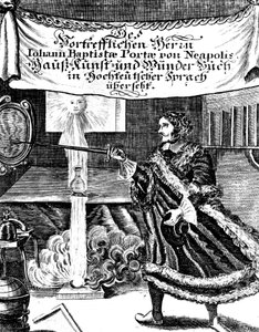 Frontispiz von Magia Naturalis von Johannes Baptista della Porta, 1715 von Unbekannt
