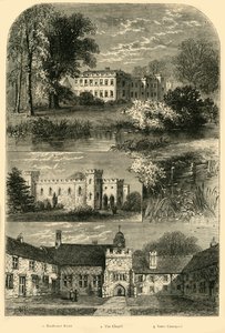 Fulham Palace im Jahr 1798, um 1878